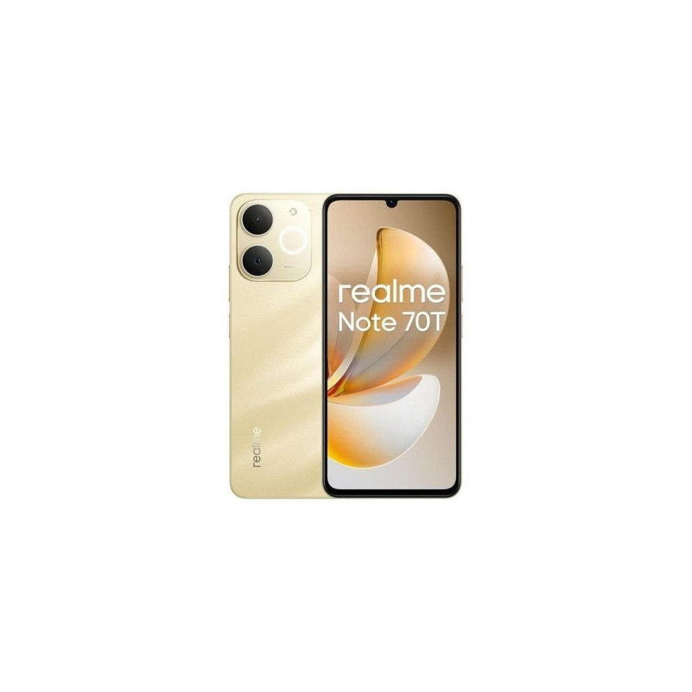 Smartphone Realme Note 70T 4GB/ 256GB/ 6.74'/ Dorado Playa