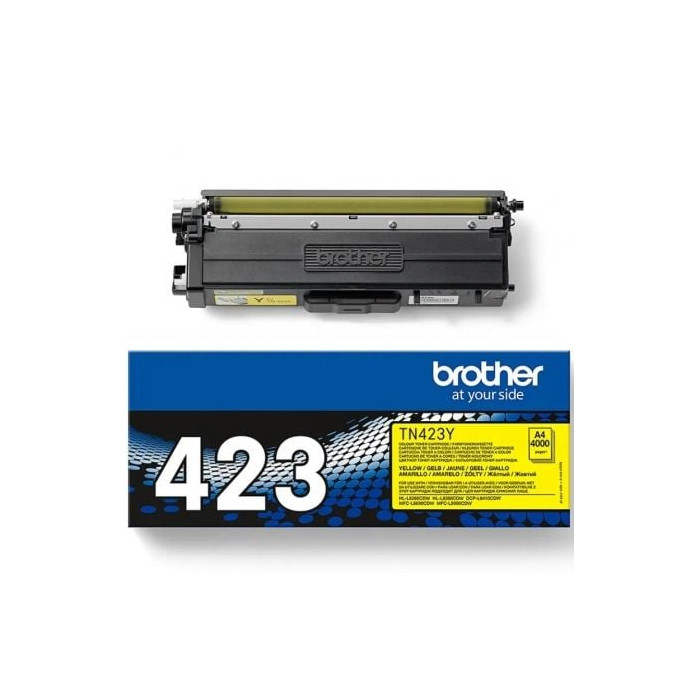 Tóner Original Brother TN-423Y Alta Capacidad/ Amarillo