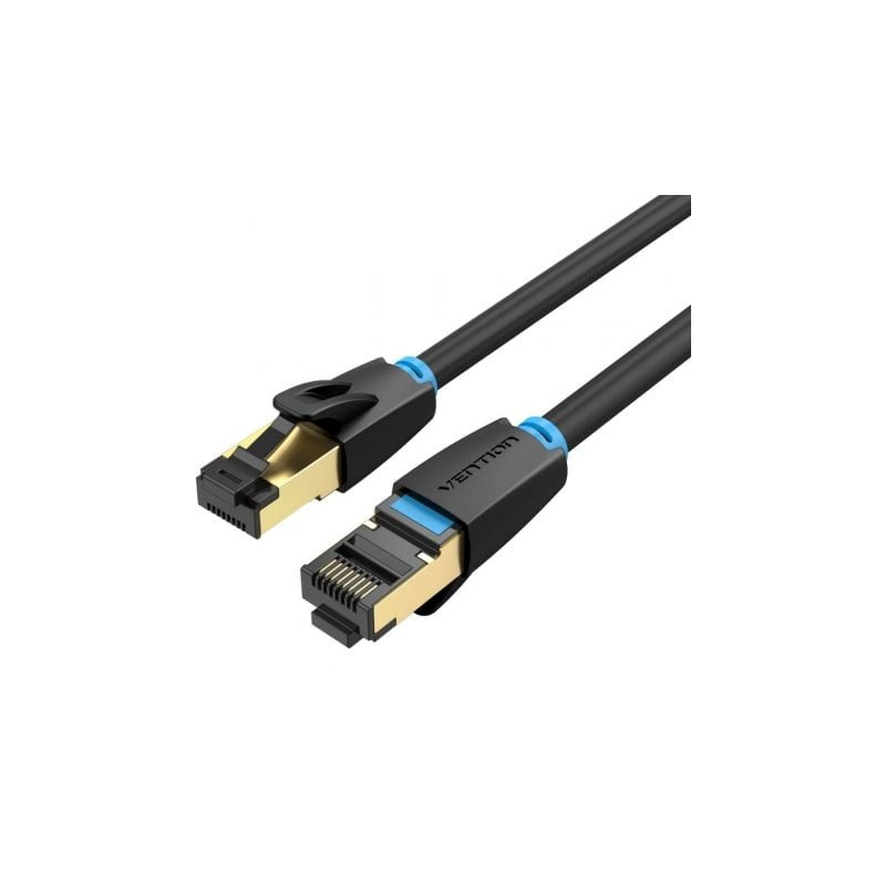 Cable de Red RJ45 SFTP Vention IKABL Cat.8/ 10m/ Negro