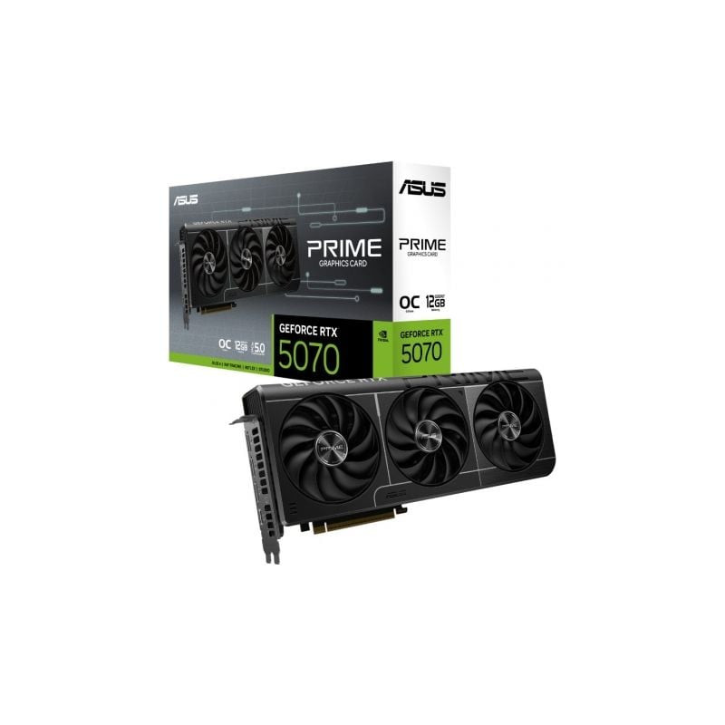Tarjeta Gráfica Asus Prime GeForce RTX 5070 OC Edition/ 12GB GDDR7