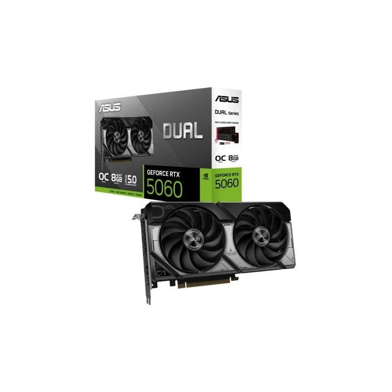 Tarjeta Gráfica Asus Dual GeForce RTX 5060 OC/ 8GB GDDR7