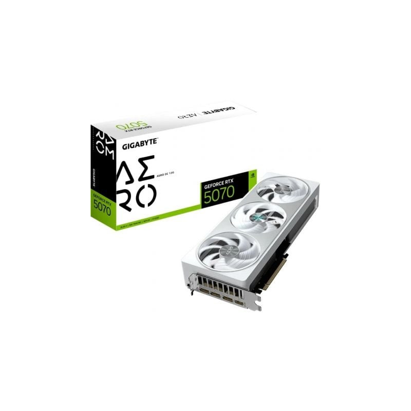 Tarjeta Gráfica Gigabyte GeForce RTX 5070 AERO OC/ 12GB GDDR7