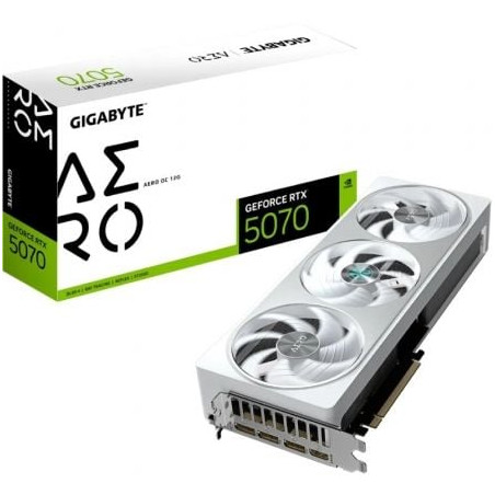 Tarjeta Gráfica Gigabyte GeForce RTX 5070 AERO OC/ 12GB GDDR7
