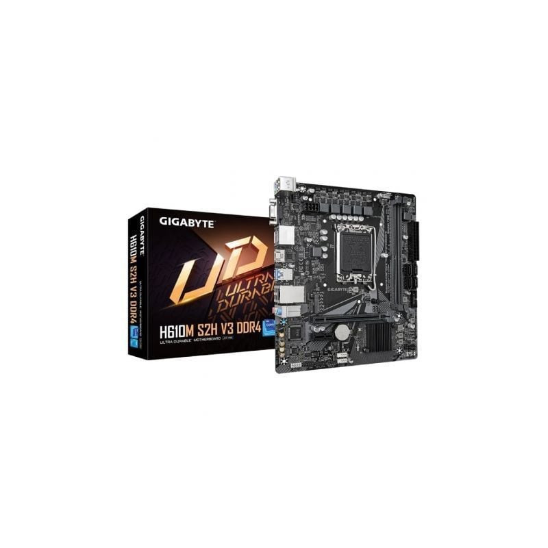 Placa Base Gigabyte H610M S2H V3 DDR4 Socket 1700/ DDR4/ PCIe 4.0/ Micro ATX