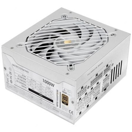 Fuente de Alimentación Mars Gaming MPB1000PSI/ 1000W/ Ventilador 14cm/ ATX 3.1/ PCIe 5.1/ 80 Plus Gold
