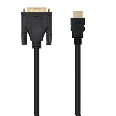 Cable HDMI Nanocable 10.15.0502/ DVI Macho - HDMI Macho/ 1.8m/ Negro | HDMI