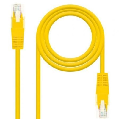 Cable de Red RJ45 UTP Nanocable 10.20.0400-L30 Cat.6/ 30cm/ Amarillo | Hasta 1 m