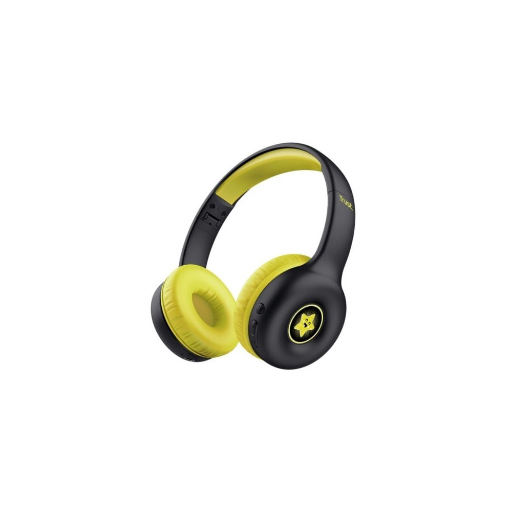 Auriculares Infantiles Inalámbricos Trust Nouna Kids/ con Micrófono/ Negros