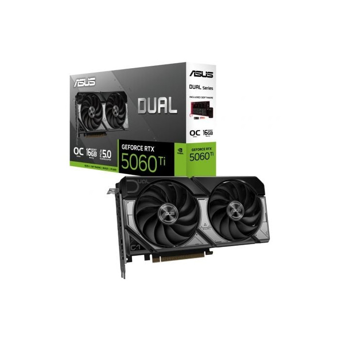 Tarjeta Gráfica Asus Dual GeForce RTX 5060 Ti OC/ 16GB GDDR7