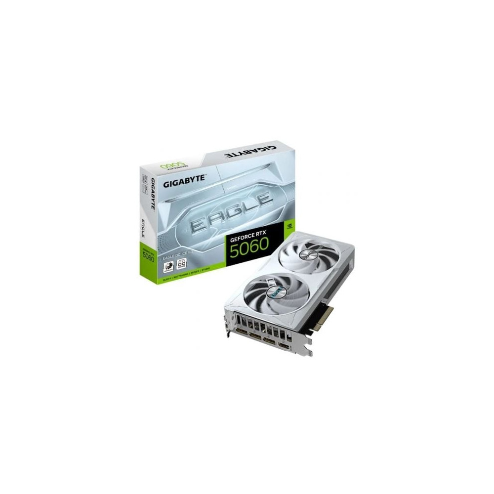 Tarjeta Gráfica Gigabyte GeForce RTX 5060 Eagle OC ICE/ 8GB GDDR7