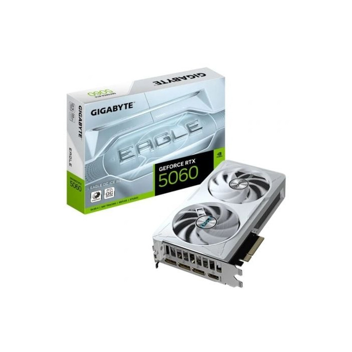 Tarjeta Gráfica Gigabyte GeForce RTX 5060 Eagle OC ICE/ 8GB GDDR7