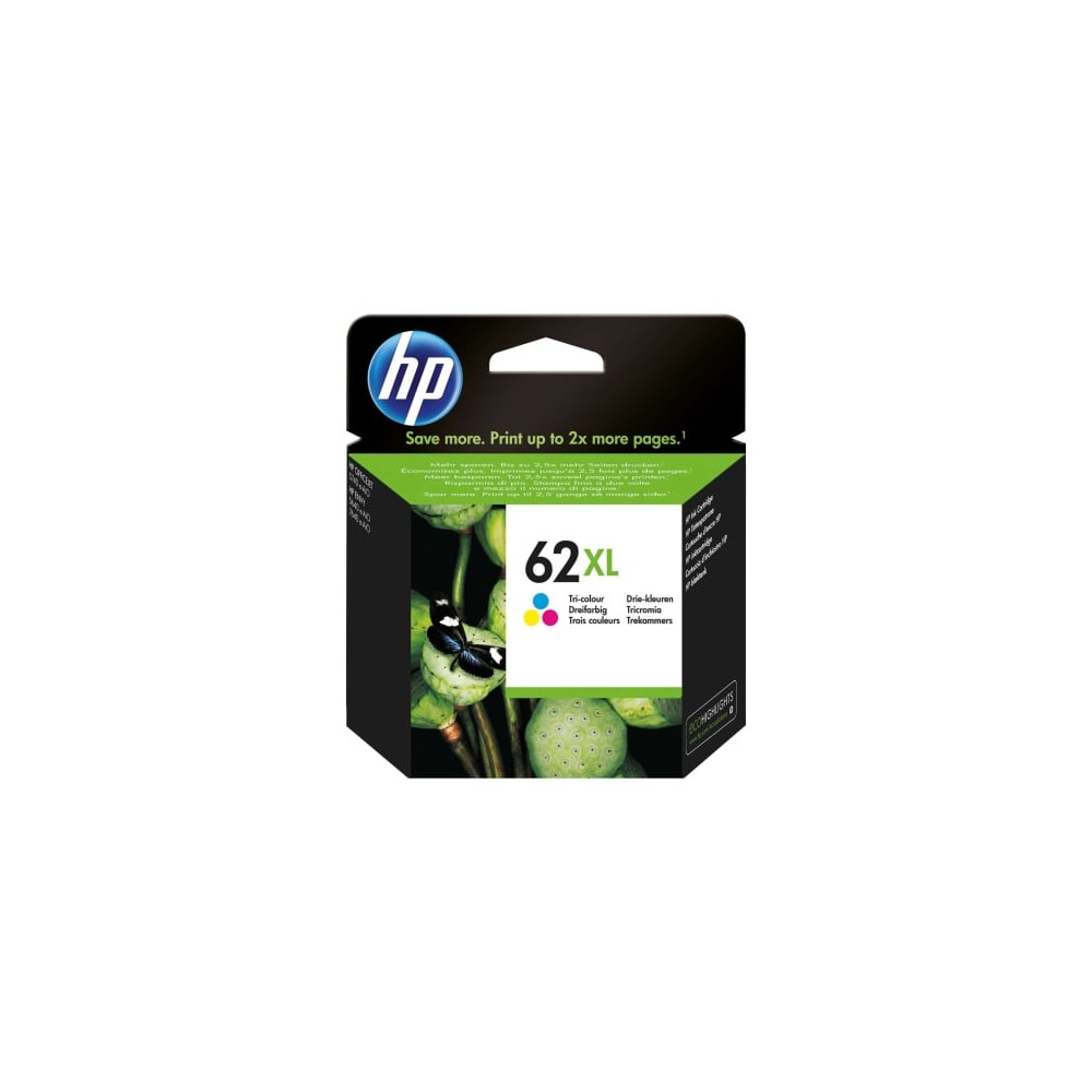 Cartucho de Tinta Original HP nº62 XL Alta Capacidad/ Tricolor