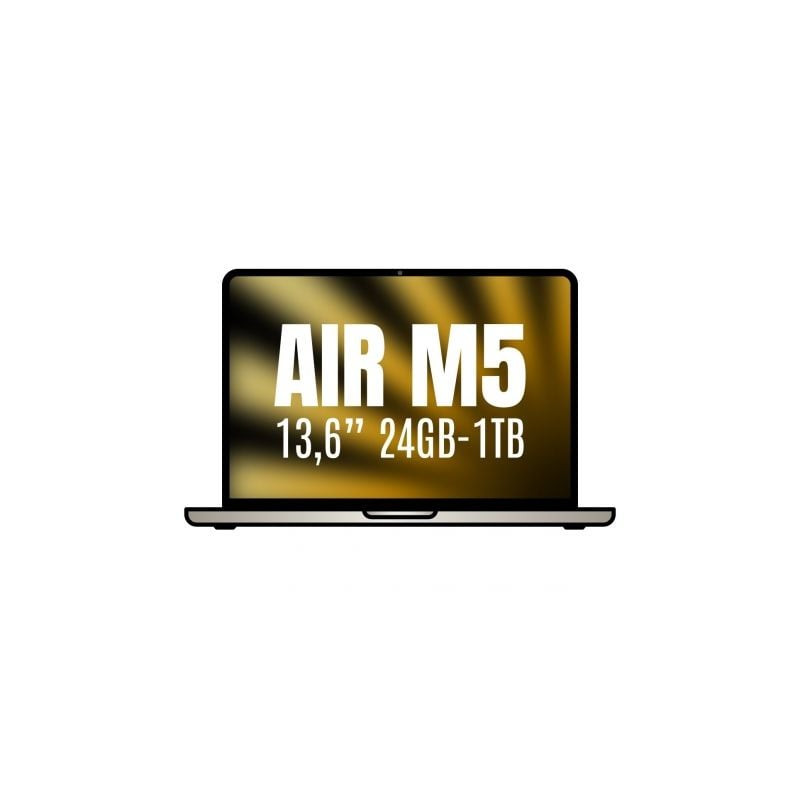 Apple Macbook Air 13,6'/ M5 10-Core CPU/ 24GB/ 1TB SSD/ 10-Core GPU/ Blanco Estrella