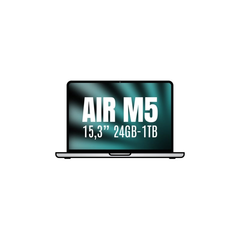 Apple Macbook Air 15,3'/ M5 10-Core CPU/ 24GB/ 1TB SSD/ 10-Core GPU/ Plata
