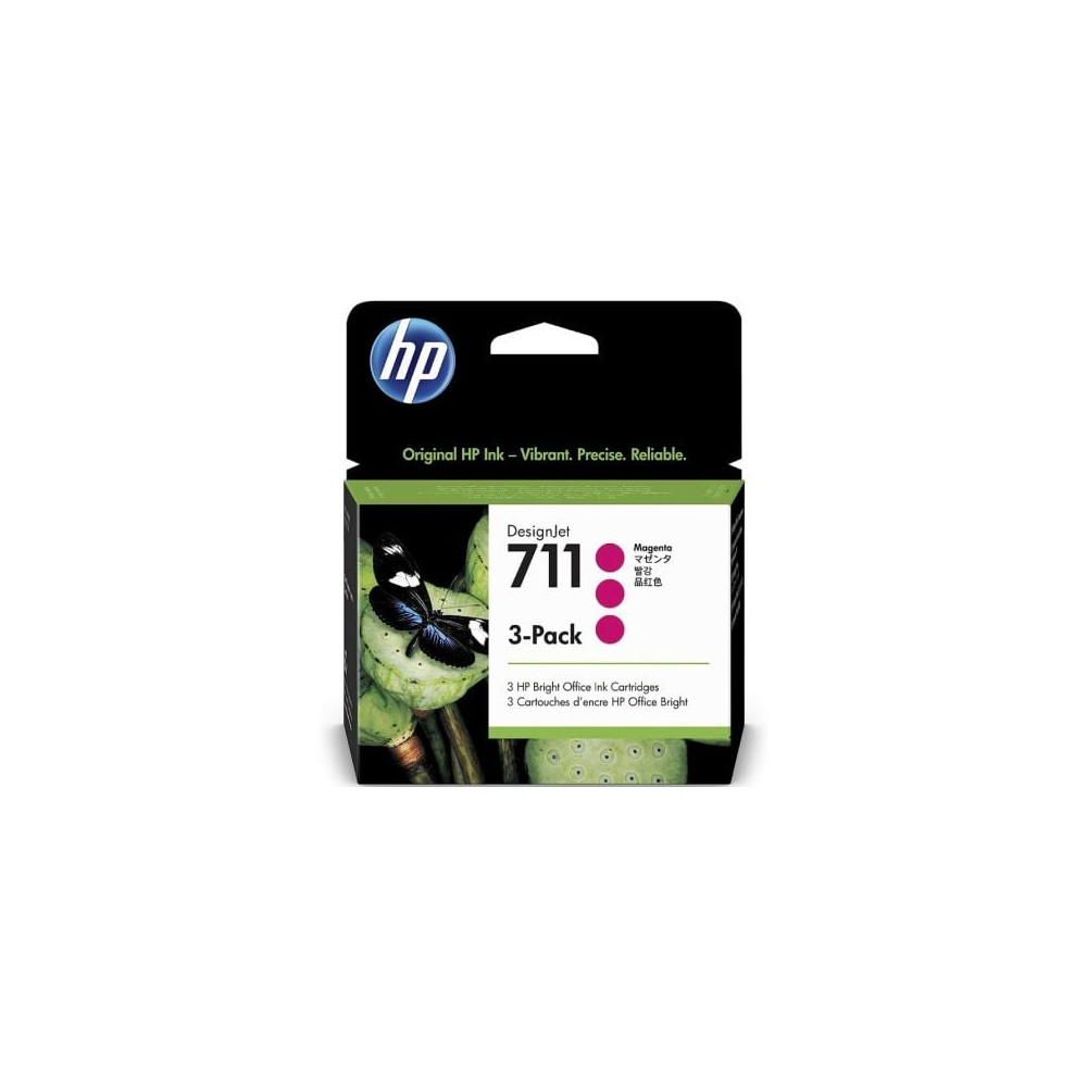 Cartucho de Tinta Original HP nº711 Multipack/ 3x Magenta