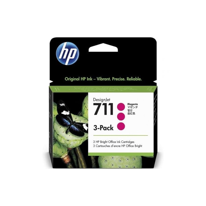 Cartucho de Tinta Original HP nº711 Multipack/ 3x Magenta