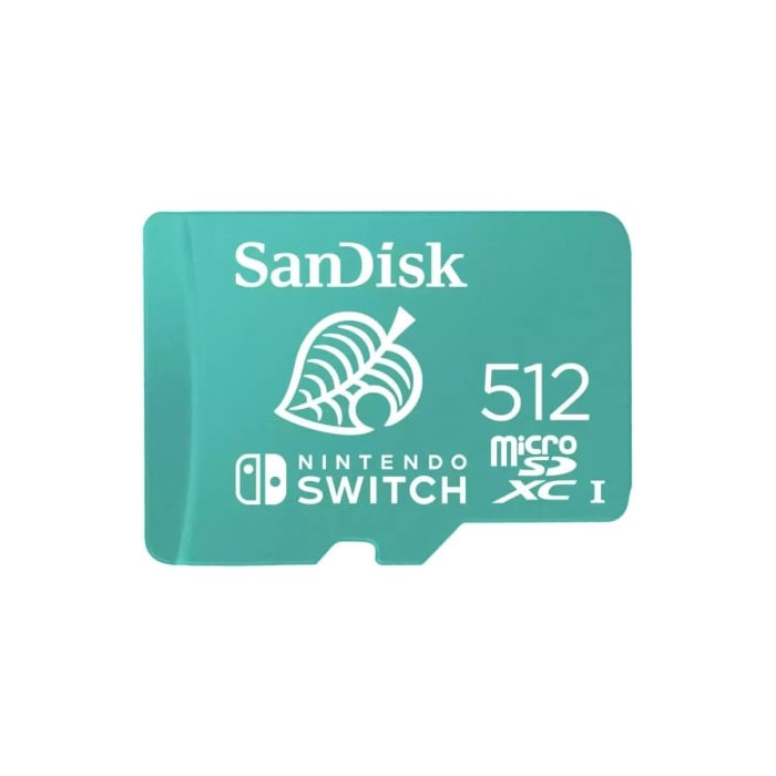 Tarjeta de Memoria SanDisk Nintendo Switch 512GB microSD XC UHS-I/ Clase 10/ 100MBs