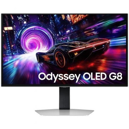 Monitor Gaming Samsung Odyssey OLED G8 G81SF S27FG812SU 27'/ 4K/ 0.03ms/ 240Hz/ QD-OLED/ Multimedia/ Regulable en altura/ Plata