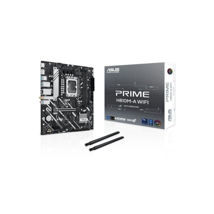 Placa Base Asus Prime H810M-A WIFI Socket 1851/ DDR5/ PCIe 4.0/ Micro ATX