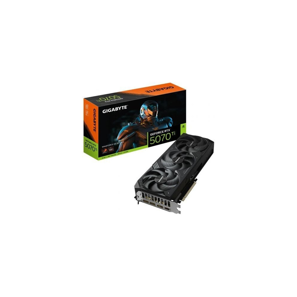 Tarjeta Gráfica Gigabyte GeForce RTX 5070 Ti WindForce OC SFF/ 16GB GDDR7
