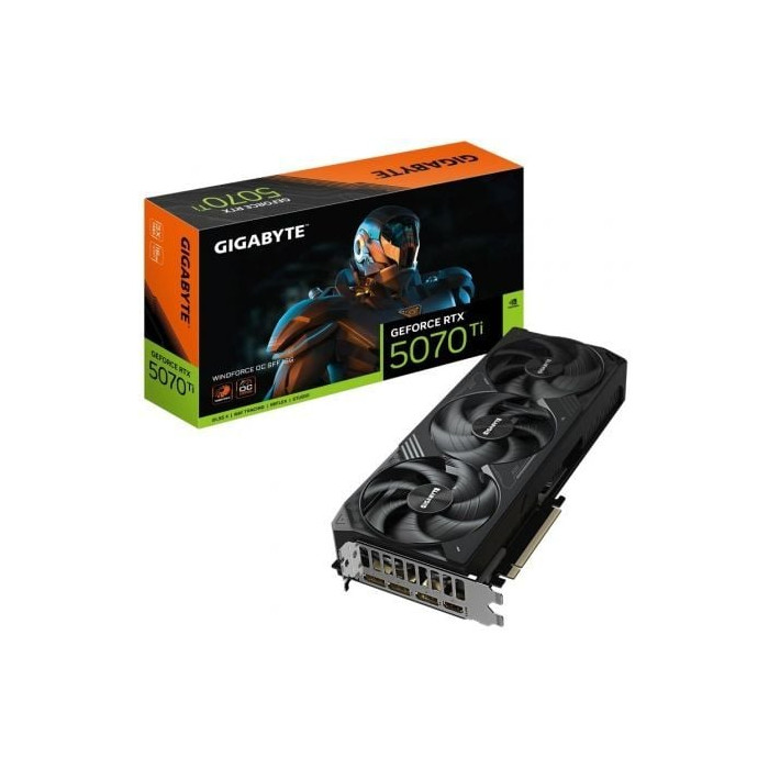 Tarjeta Gráfica Gigabyte GeForce RTX 5070 Ti WindForce OC SFF/ 16GB GDDR7