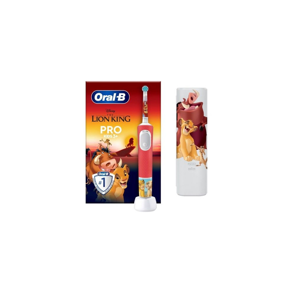 Cepillo Dental Oral-B Pro Kids 3 Rey León/ Incluye 1 Recambio y Funda