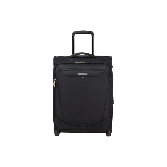 Maleta de Cabina American Tourister Upright SummerRide 55cm/ 55x40x20cm/ 2 Ruedas/ Negra