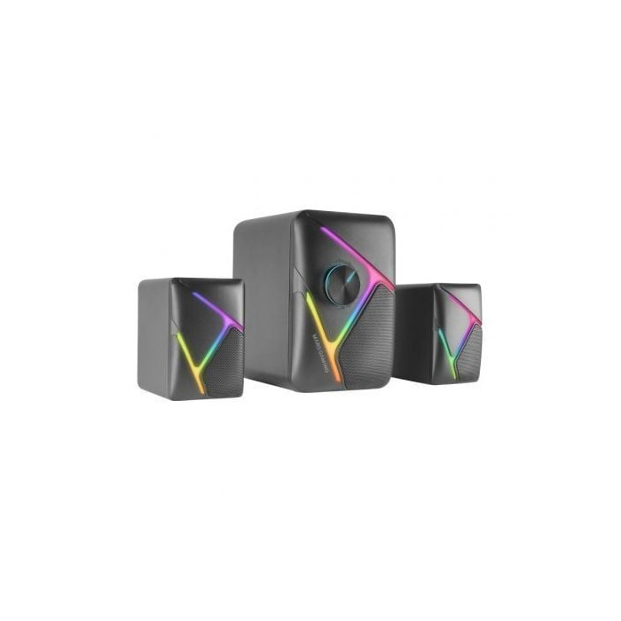 Altavoces Mars Gaming MS-H21/ 35W/ 2.1/ Negros