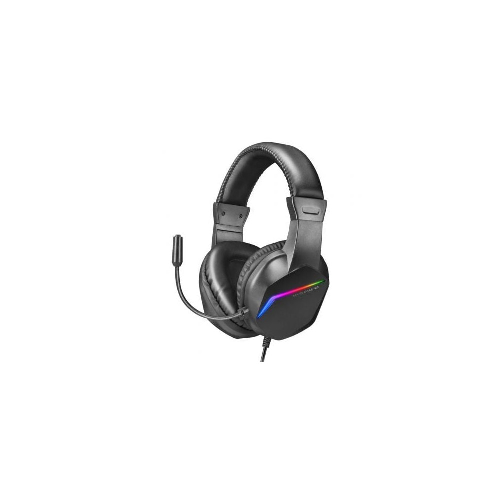Auriculares Gaming con Micrófono Mars Gaming MH122/ Jack 3.5/ Negros
