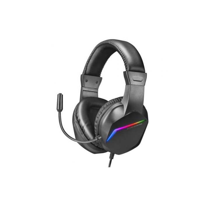 Auriculares Gaming con Micrófono Mars Gaming MH122/ Jack 3.5/ Negros