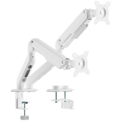 Soporte de Mesa con Contrapeso para 2 Monitores Aisens DT32TSR-439/ Giratorio/ Inclinable/ hasta 9kg