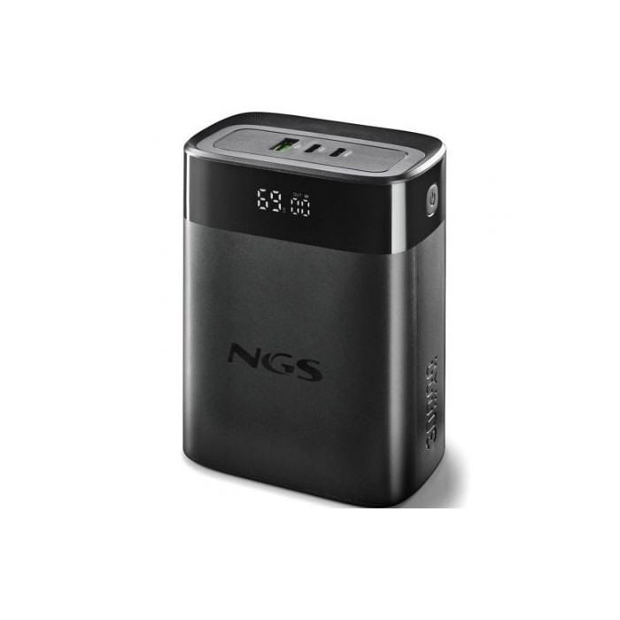 Powerbank 30000mAh NGS TWIX30/ 140W/ Compatible con Portátiles/ Negra