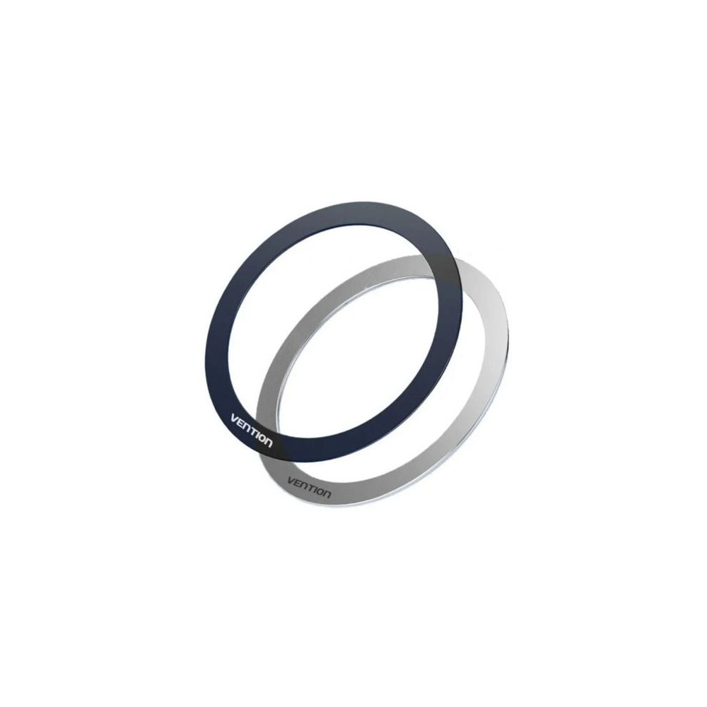 Pack 2 Pegatinas Universales para Anillos de Metal Magnéticos Vention KQOB0/ Compatible con Smartphones