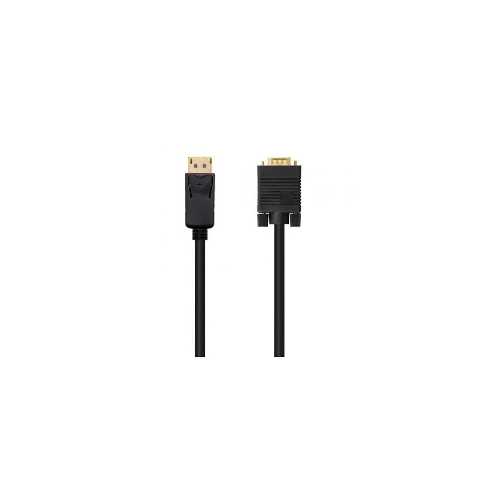 Cable Conversor Nanocable 10.15.4401/ DisplayPort Macho - VGA Macho/ 1m/ Negro