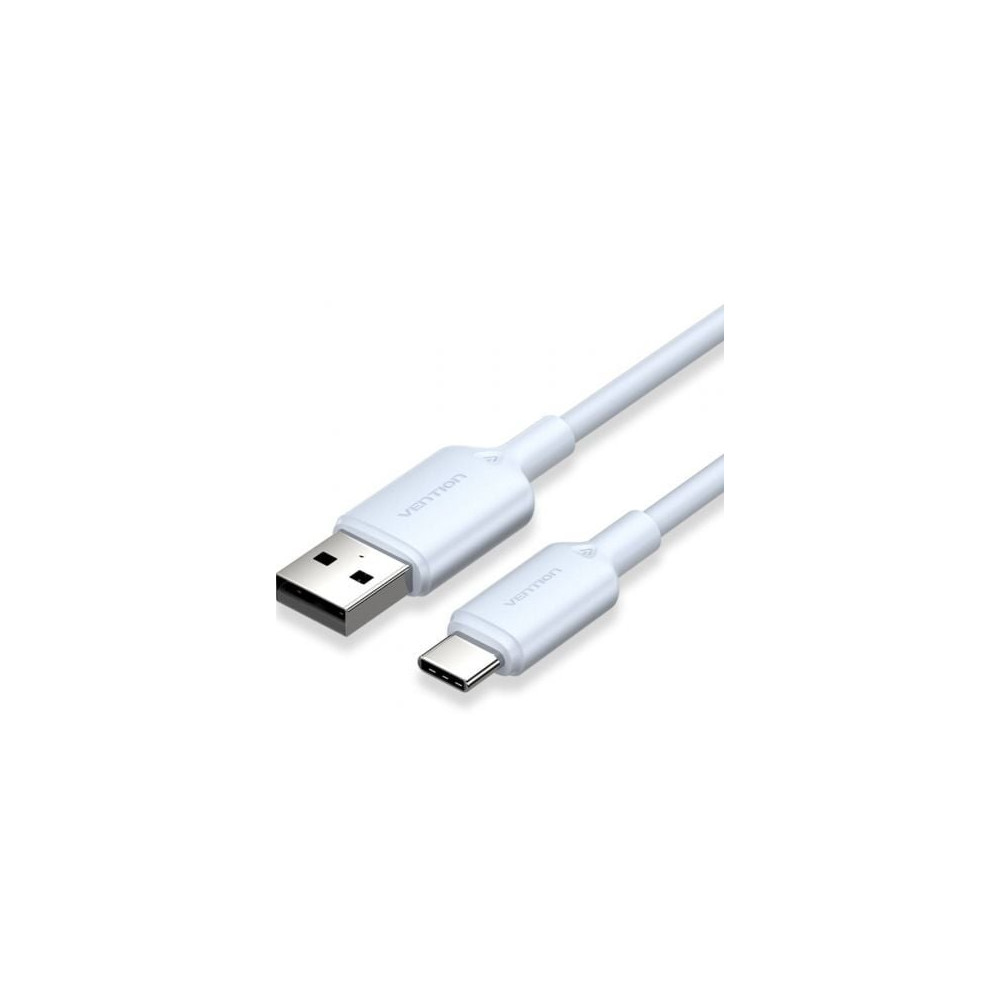Cable USB 2.0 Tipo-C Vention CTQLH/ USB Tipo-C Macho - USB Macho/ Hasta 60W/ 480Mbps/ 2m/ Azul