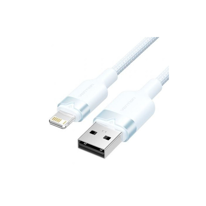 Cable USB 2.0 Lightning Vention LANSF/ USB Macho - Lightning Macho/ 480Mbps/ 1m/ Azul | Lightning