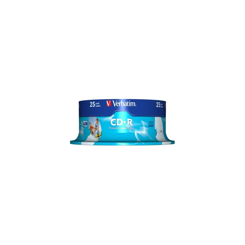 CD-R Verbatim AZO Imprimible 52X/ Tarrina-25uds