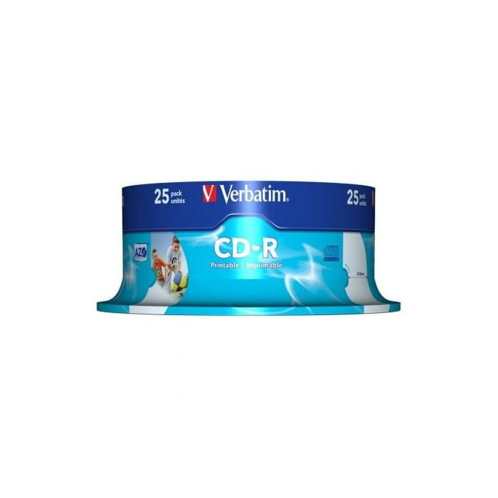 CD-R Verbatim AZO Imprimible 52X/ Tarrina-25uds