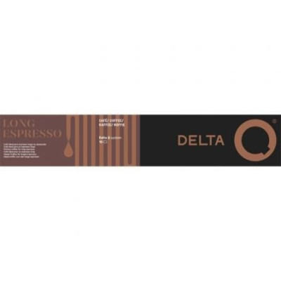 Cápsula Delta Delta Q-Long Espresso para cafeteras Delta/ Caja de 10