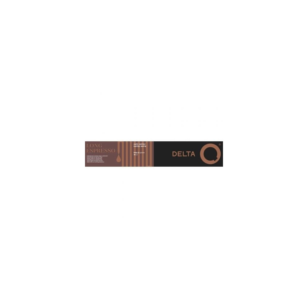 Cápsula Delta Delta Q-Long Espresso para cafeteras Delta/ Caja de 10