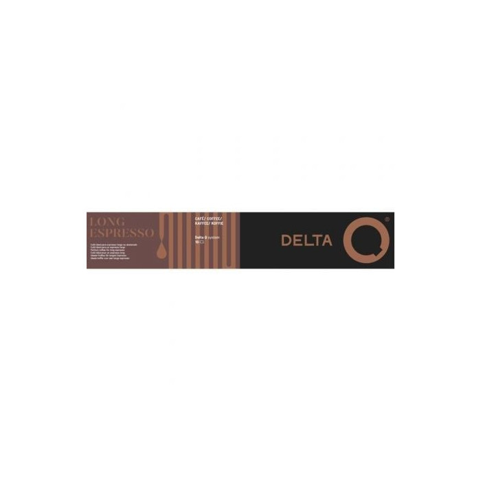 Cápsula Delta Delta Q-Long Espresso para cafeteras Delta/ Caja de 10