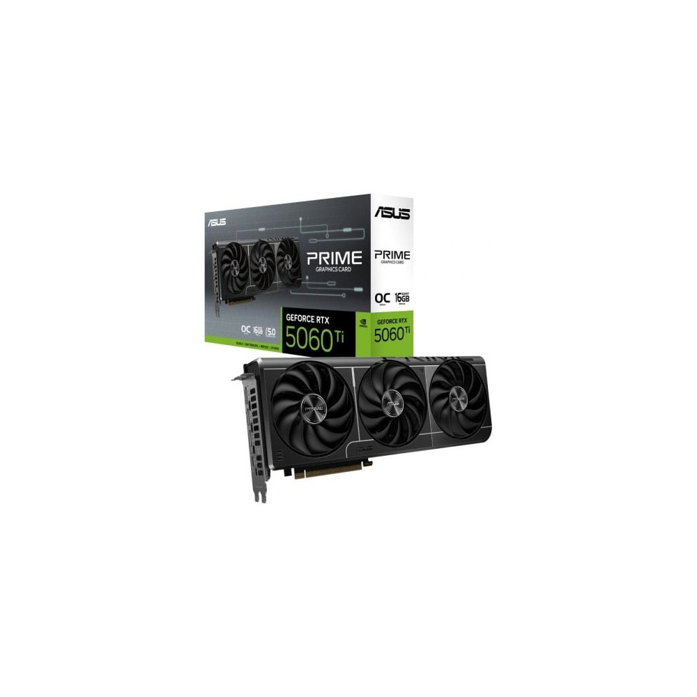Tarjeta Gráfica Asus Prime GeForce RTX 5060 Ti OC Edition/ 16GB GDDR7