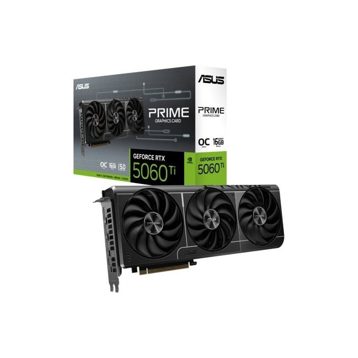 Tarjeta Gráfica Asus Prime GeForce RTX 5060 Ti OC Edition/ 16GB GDDR7