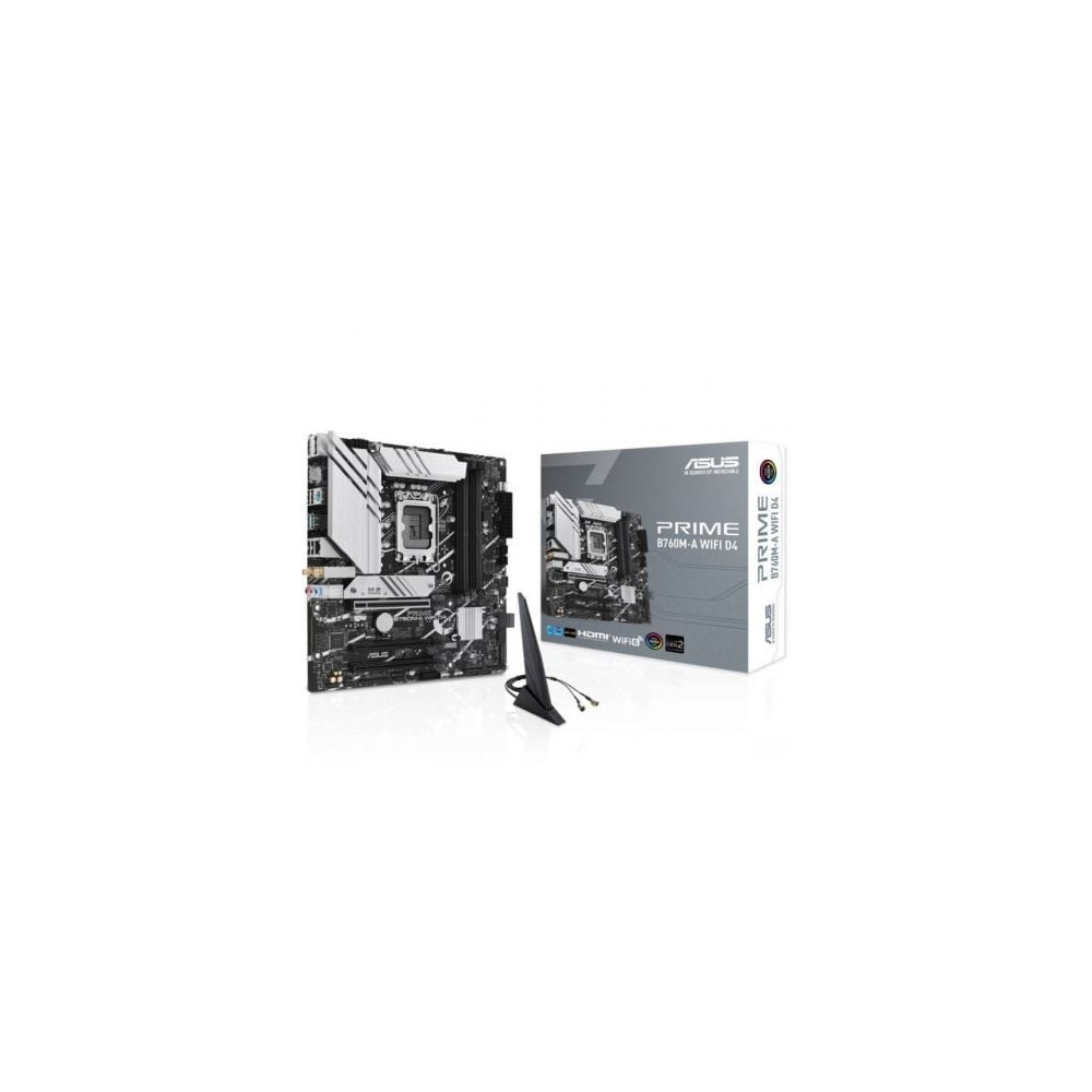 Placa Base Asus Prime B760M-A WIFI D4 Socket 1700/ DDR4/ PCIe 4.0/ Micro ATX