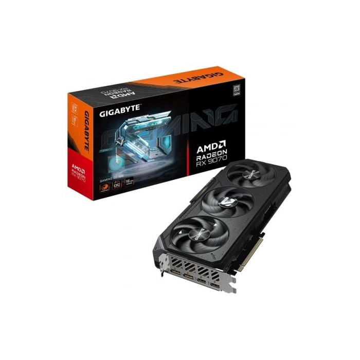 Tarjeta Gráfica Gigabyte Radeon RX 9070 Gaming OC/ 16GB GDDR6