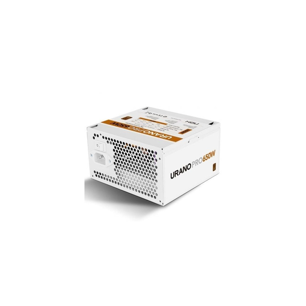 Fuente de Alimentación Nox Hummer Urano Pro White/ 650W/ Ventilador 12cm/ 80 Plus Bronze