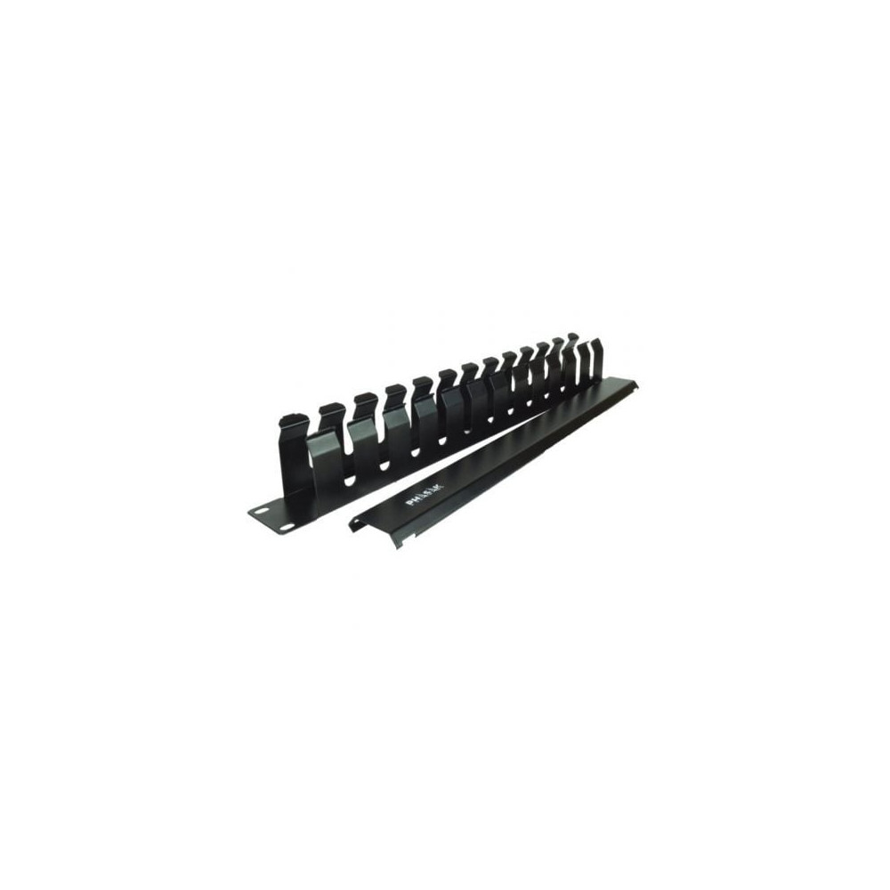 Panel Guía Cables con Tapa para Rack 19' Phasak PA 5095/ Altura 1U