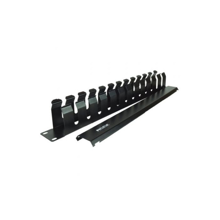 Panel Guía Cables con Tapa para Rack 19' Phasak PA 5095/ Altura 1U