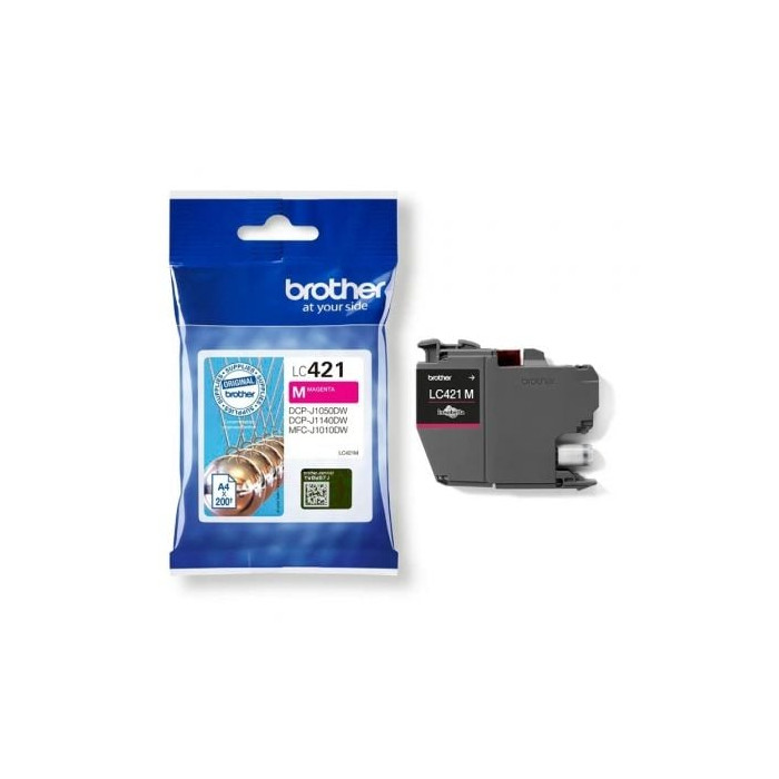 Cartucho de Tinta Original Brother LC421/ Magenta