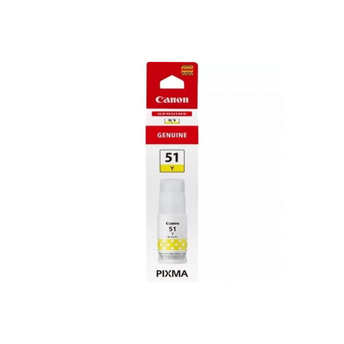 Botella de Tinta Original Canon GI-51/ Amarilla